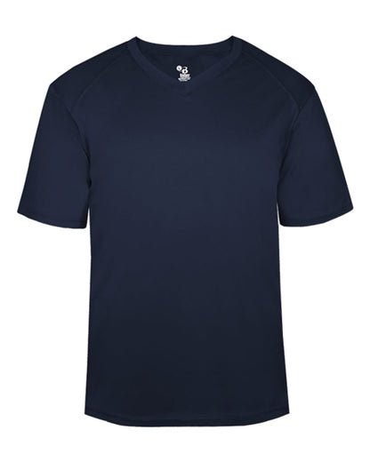 Badger B-Core V-Neck T-Shirt 4124 #color_Navy