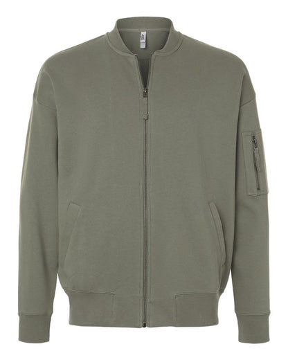 American Apparel Unisex French Terry Bomber Jacket FTJ77 #color_Lieutenant