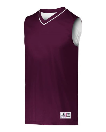 Augusta Sportswear Youth Reversible Two Color Jersey 153 #color_Maroon/ White