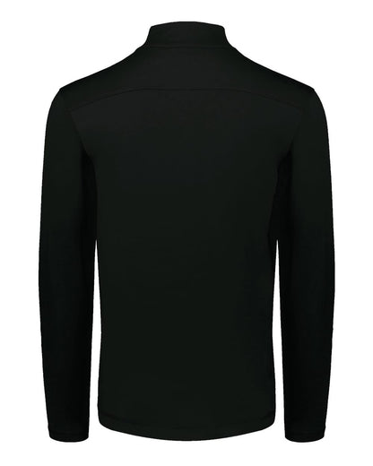 Holloway Unisex Eco Revive™ Ventura Soft Knit Quarter-Zip Pullover 223553 #color_Black