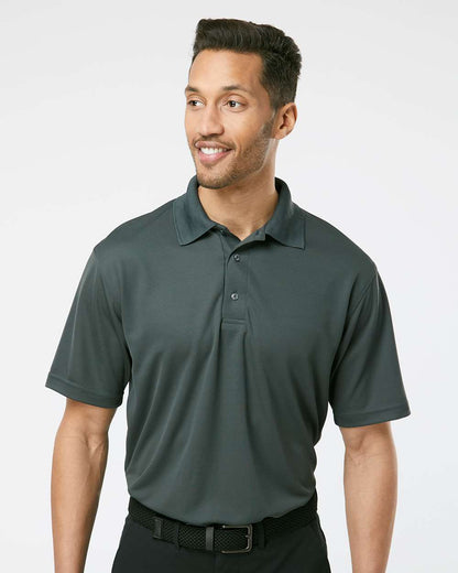 Paragon Men's Saratoga Performance Mini Mesh Polo 100 #colormdl_Carbon