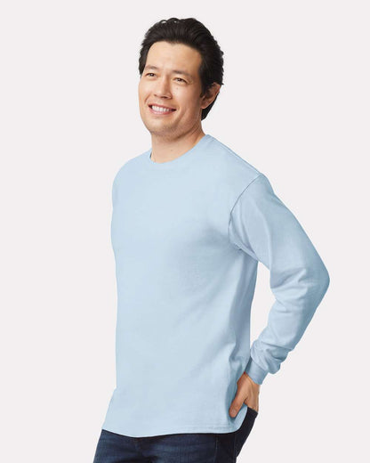 Gildan Unisex Ultra Cotton® Long Sleeve T-Shirt 2400 #colormdl_Light Blue