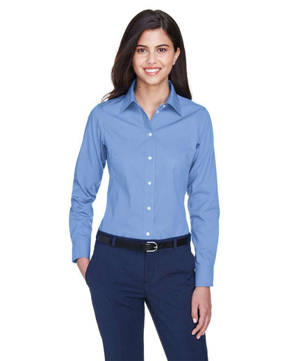 Devon & Jones Women's Crown Collection® Oxford Woven Dress Shirt D630W #colormdl_Light Blue