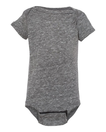 Rabbit Skins Infant Harborside Mélange Bodysuit 4491 #color_Smoke Melange