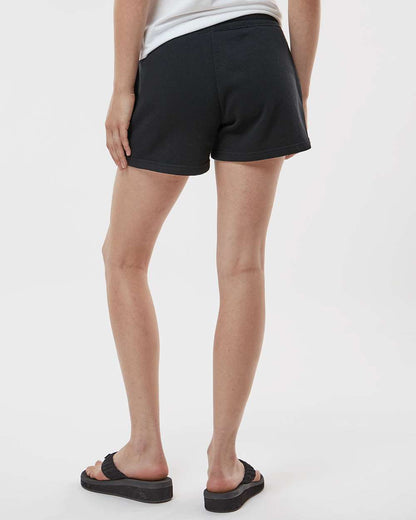 Independent Trading Co. Women’s Lightweight California Wave Wash Fleece Shorts PRM20SRT #colormdl_Black