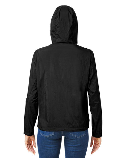 North End Women's Aura Lightweight Packable Anorak NE810W #colormdl_Black/ Carbon
