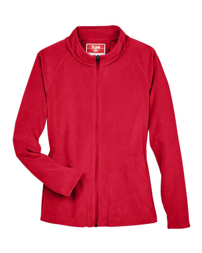 Team 365 Women's Campus Microfleece Jacket TT90W #color_Sport Red