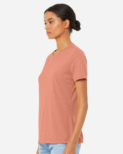 BELLA + CANVAS Women’s Relaxed Fit Heather CVC Tee 6400CVC #colormdl_Heather Sunset