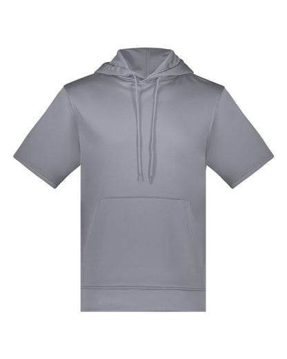 Augusta Sportswear Fleece Short Sleeve Hooded Pullover 6871 #color_Graphite