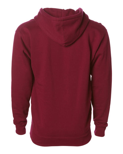 Independent Trading Co. Heavyweight Full-Zip Hooded Sweatshirt IND4000Z #color_Cardinal