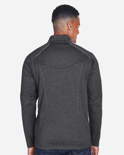 North End Men's Catalyst Performance Fleece Quarter-Zip Pullover 88175 #colormdl_Carbon Heather