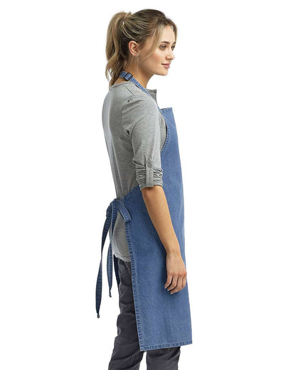 Artisan Collection by Reprime Recycled Bib Apron RP150 #colormdl_Denim Blue