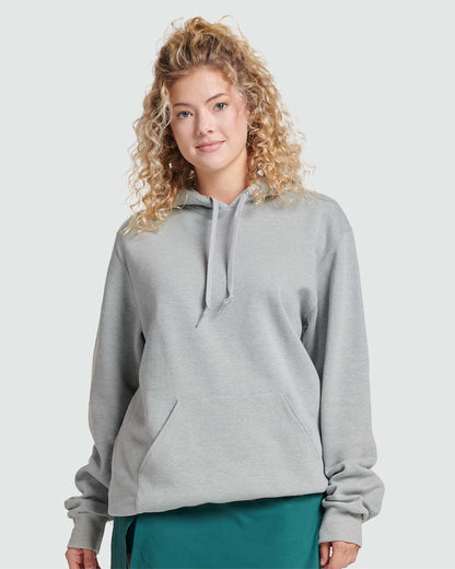 JERZEES Unisex Eco™ Premium Blend Ring-Spun Hooded Sweatshirt 700MR #colormdl_Frost Grey Heather
