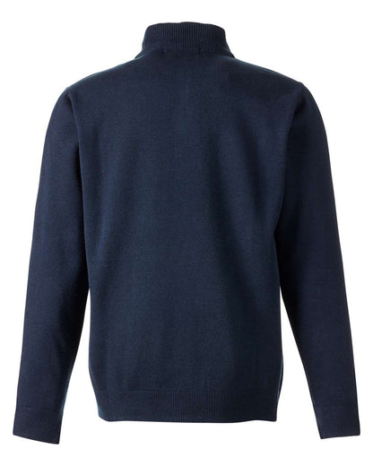 Harriton Unisex Pilbloc™ Quarter-Zip Pullover Sweater M421 #color_Dark Navy