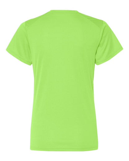 Badger Women’s B-Core V-Neck T-Shirt 4162 #color_Lime