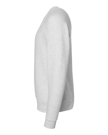 BELLA + CANVAS Unisex Sponge Fleece Raglan Crewneck Sweatshirt 3901 #color_Ash