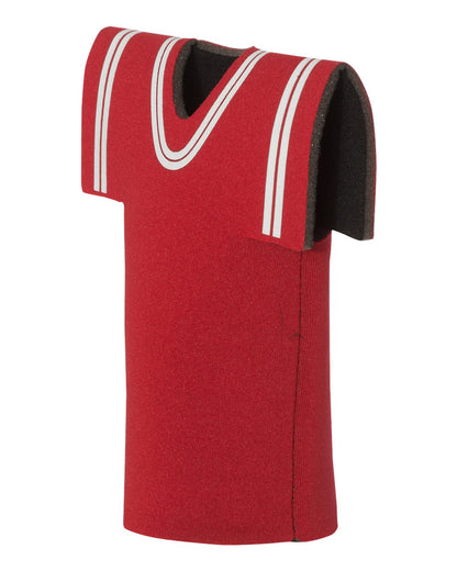 Liberty Bags Collapsible Jersey Foam Can & Bottle Holder FT008 #color_Red