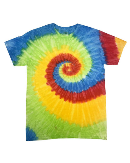 Colortone Youth Multi-Color Tie-Dyed T-Shirt CD1000Y #color_Pastel Neon