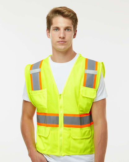 Kishigo Unisex Ultra-Cool™ Multi-Pocket Vest 1195-1196 #colormdl_Lime
