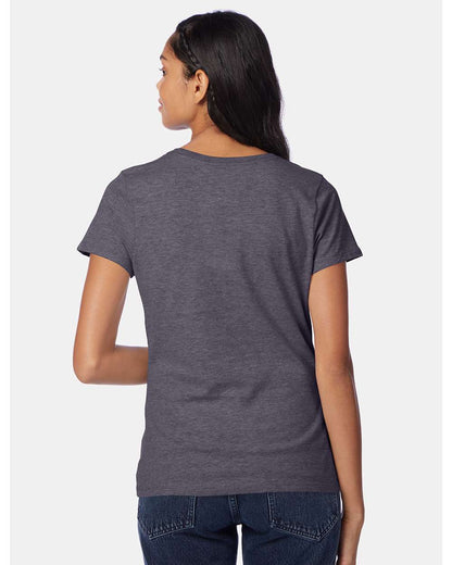 Hanes Women's Perfect-T T-Shirt SL04 #colormdl_Charcoal Heather