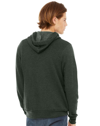 BELLA + CANVAS Sponge Fleece Full-Zip Hoodie 3739 #colormdl_Heather Forest