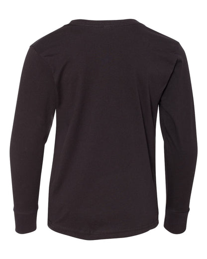LAT Youth Fine Jersey Long Sleeve Tee 6201 #color_Black