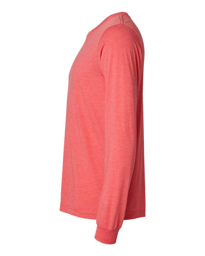 BELLA + CANVAS Triblend Long Sleeve Tee 3513 #color_Red Triblend