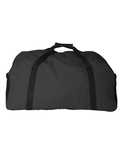 Augusta Sportswear Large Ripstop Duffel Bag 1703 #color_Black/ Black