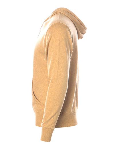 Independent Trading Co. Midweight French Terry Hooded Sweatshirt PRM90HT #color_Golden Wheat Heather