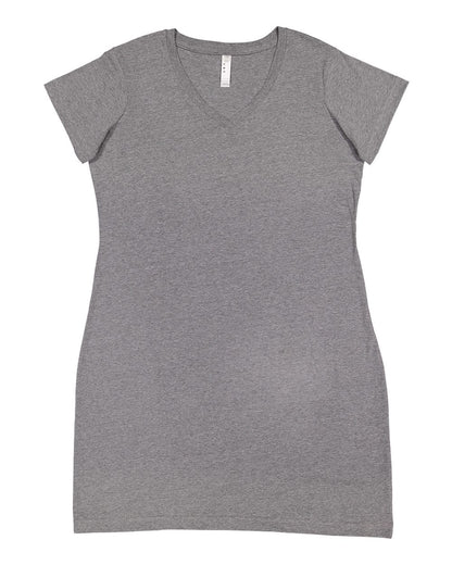 LAT Women's Fine Jersey V-Neck Coverup 3522 #color_Granite Heather