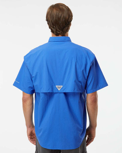 Columbia Men's PFG Bahama™ II Short Sleeve Shirt 212464 #colormdl_Vivid Blue