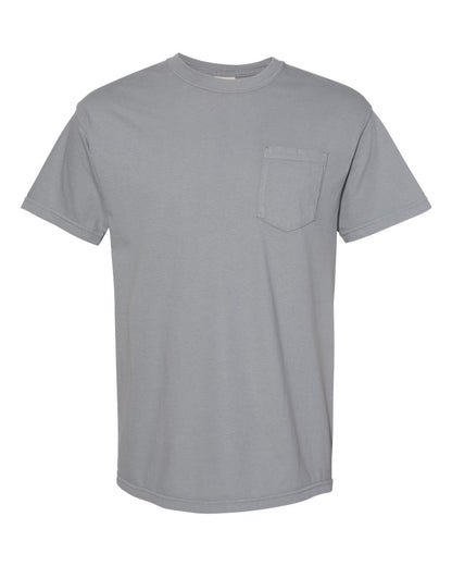 Comfort Colors Unisex Garment-Dyed Heavyweight Pocket T-Shirt 6030 #color_Granite