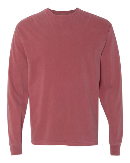 Comfort Colors Unisex Garment-Dyed Heavyweight Long Sleeve T-Shirt 6014 #color_Brick