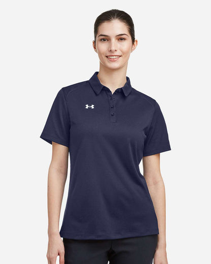 Under Armour Women's Tech™ Polo 1370431 #colormdl_Midnight Navy/ White