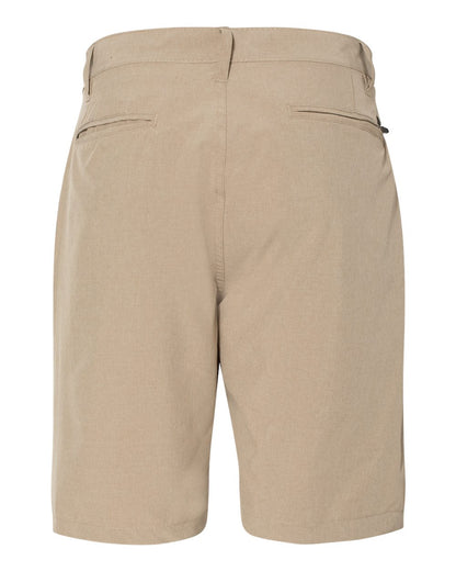 Burnside Hybrid Stretch Shorts 9820 #color_Khaki Heather