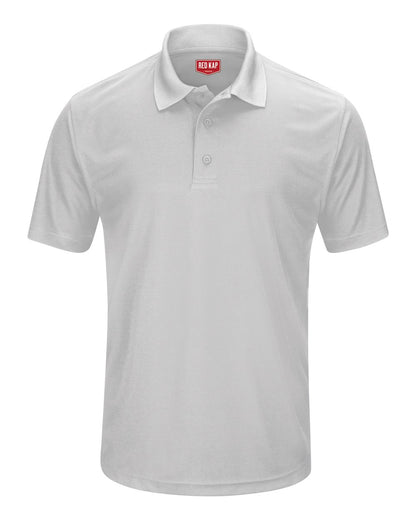 Red Kap Men's Short Sleeve Performance Knit Pocketless Core Polo SK96 #color_Silver
