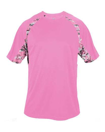 Badger Hook Digital T-Shirt 4140 #color_Pink/ Pink Digital