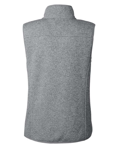 vineyard vines Women's Mountain Sweater Fleece Vest O001411 #color_Grey Heather
