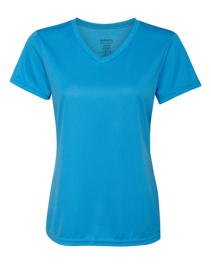 Augusta Sportswear Women's Nexgen Wicking V-Neck T-Shirt 1790 #color_Power Blue