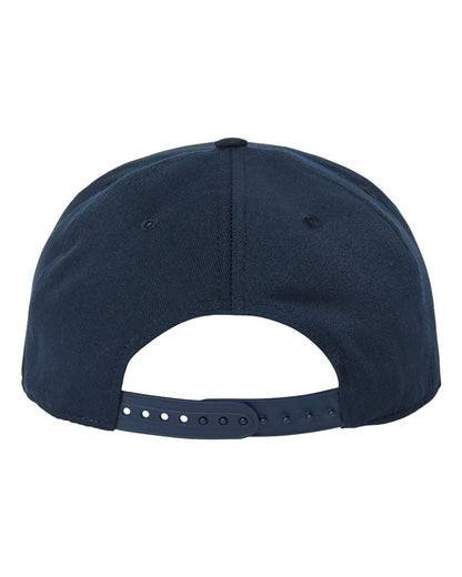 Atlantis Headwear Sustainable Flat Bill Cap JAMES #color_Navy