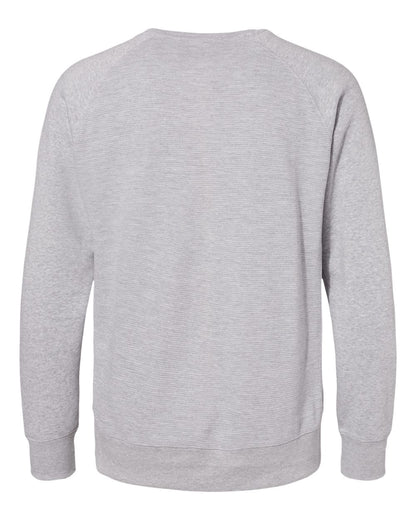 J. America Men's Ripple Fleece Raglan Crewneck Sweatshirt 8707 #color_Oxford