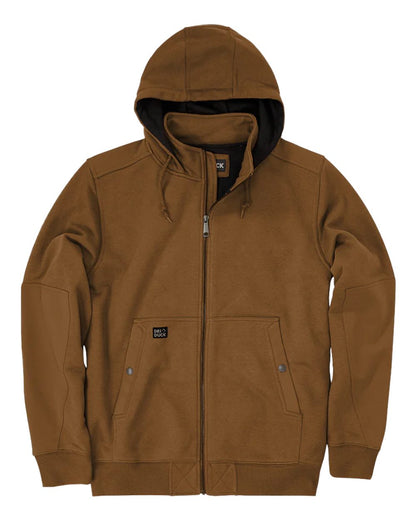 DRI DUCK Men's Mission Fleece Pro Full-Zip Jacket 7340 #color_Saddle