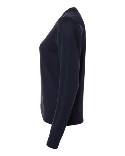 Devon & Jones Women's New Classics V-Neck Sweater DG445W #color_Navy