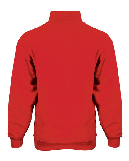 Badger Quarter-Zip Fleece Pullover 1286 #color_Red