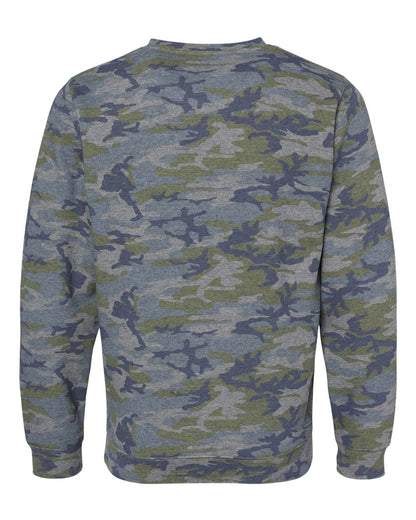 LAT Unisex Elevated Fleece Crewneck Sweatshirt 6925 #color_Vintage Camo