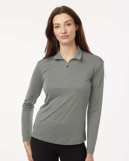 AllPro Women's Pro-Lock Performance Quarter-Zip Pullover 41870L #colormdl_Greystone