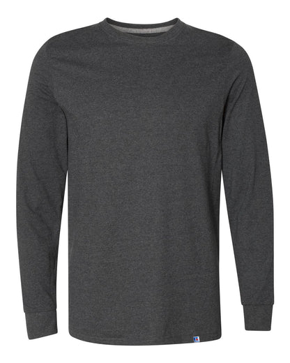 Russell Athletic Unisex Dri Power® CVC Performance Long Sleeve T-Shirt 64LTTM #color_Black Heather