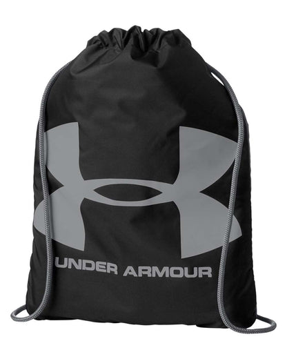 Under Armour Ozsee Sackpack Drawstring Bag 1240539 #color_Black/ Steel