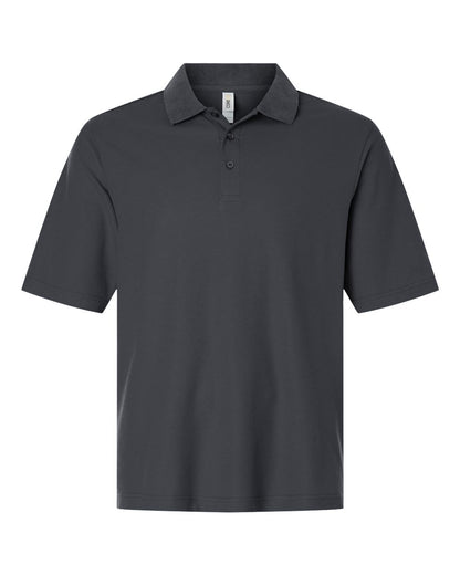 CORE365 Men's Tall Resolve CVC Performance Pique Polo CE106T #color_Carbon