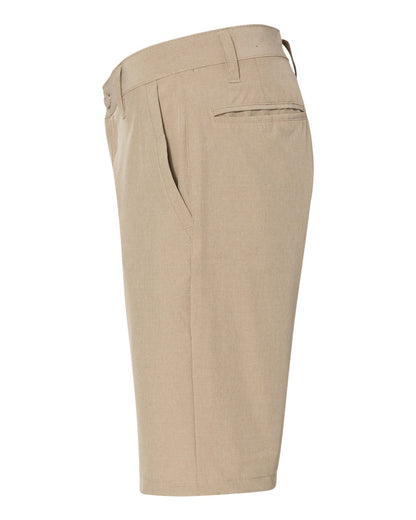 Burnside Hybrid Stretch Shorts 9820 #color_Khaki Heather